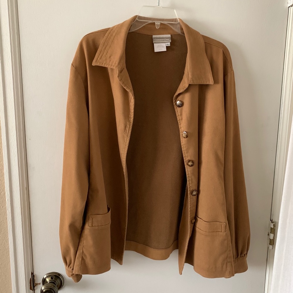Coldwater Creek Soft Camel Button-down